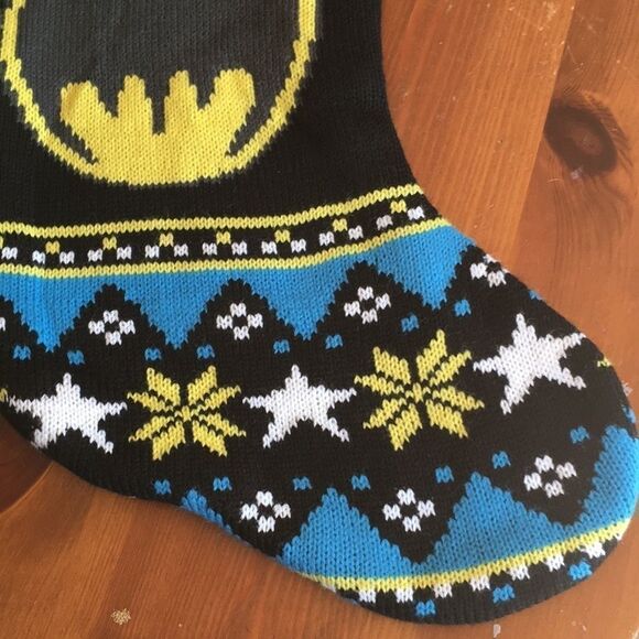 DC Comics Batman Knit Christmas Stocking - New with Tags - Picture 4 of 11